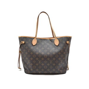 LOUIS VUITTON Neverfull Monogram Brown Cerise Canvas handbag tote bag diaper